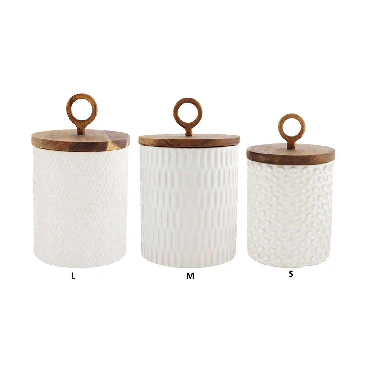 Online Mudpie 3 Piece Farmhouse Style Kitchen Canister Set